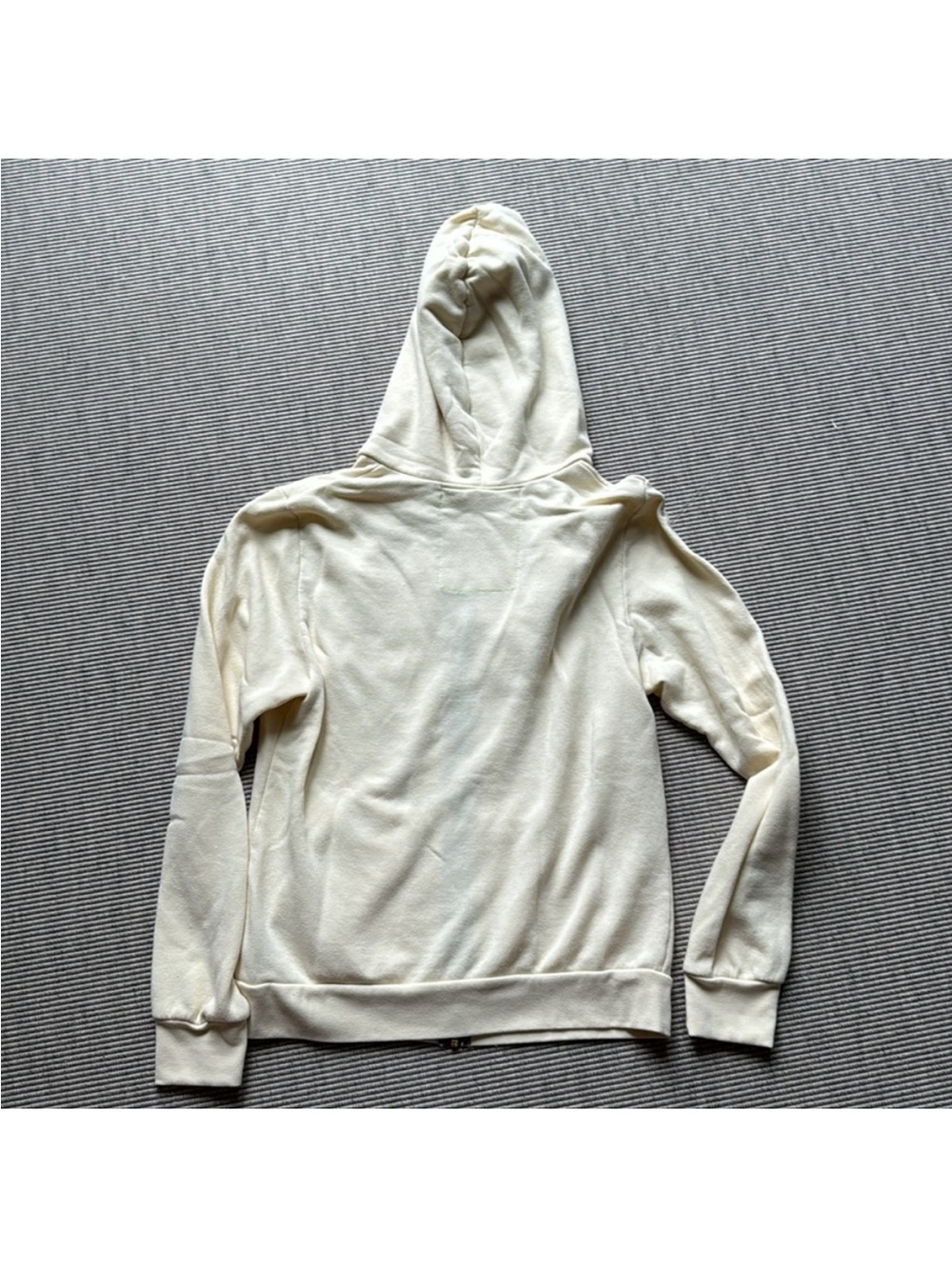 EUC Women’s Aviator Nation Retro Stripe Zip-Up Hoodie - Cream M - Picture 6 of 6